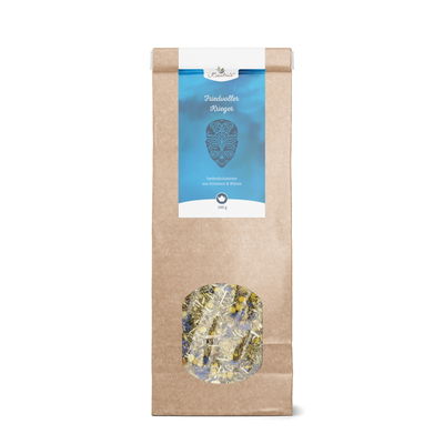 Krauterie Friedvoller Krieger Tee für Menschen, Verpackung Krauterie Friedvoller Krieger Tee für Menschen, Verpackung